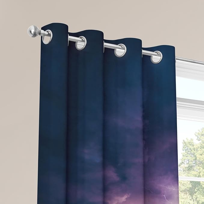 Lightning Curtains 72 Inches Long, Thunderstorm Blackout Curtains - Image 4