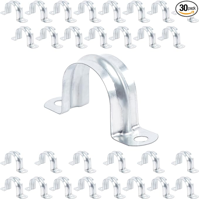 3/4 Inch（20 mm） Reinforced Rigid Pipe Strap, Zinc Coated Tension Tube Clip by JDHGSHL