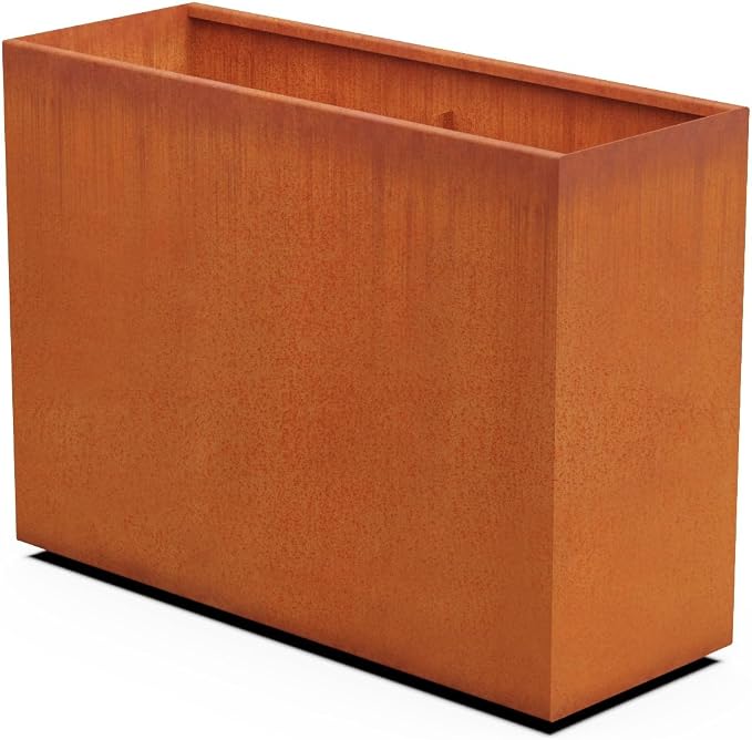 Corten Steel Planters | Large Rectangular Planters by Plantercraft