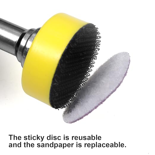 MAXMAN 1" Sanding Discs, 1/8" Shank Backing Pad | Hook and Loop Sand Paper - Image 4