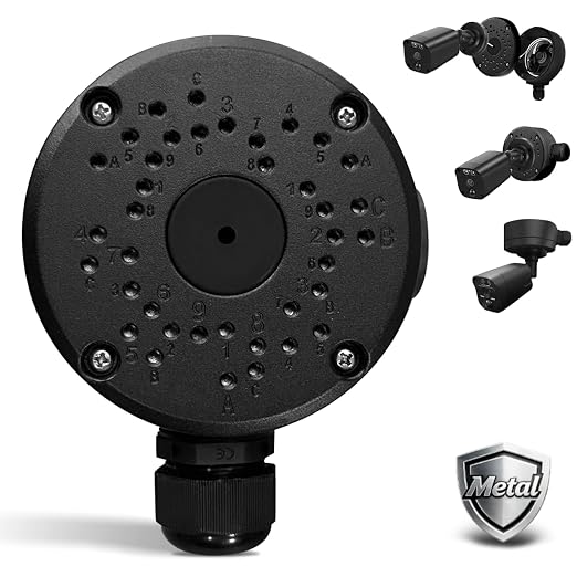 Metal Aluminum Waterproof Security Camera Junction Box Mount Bracket | Universal by OOSSXX