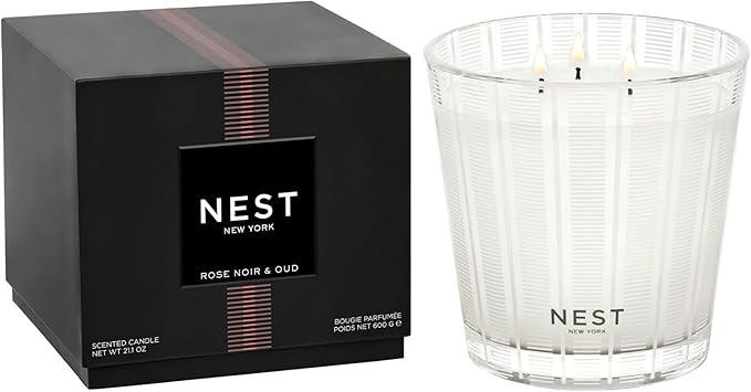 NEST New York Scented 3-Wick Candle, Rose Noir & Oud by Unknown