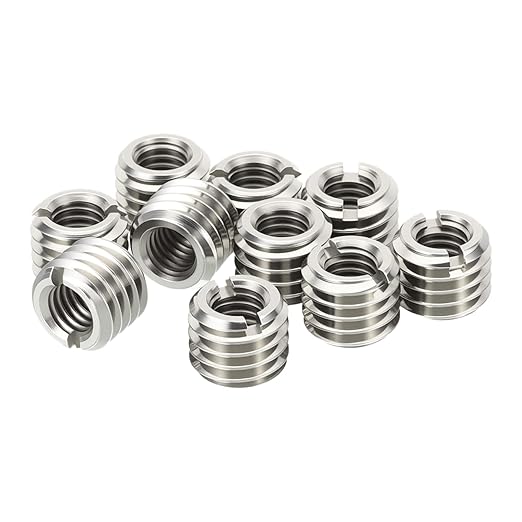 10Pcs Thread Adapter Sleeve Reducing Nut, M8 M to M5 F, 8mm Length | M8 x 1.25 by HIPICCO