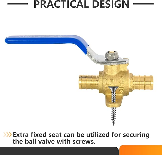 4PC HeSun 1/2 Inch PEX Ball Valves - Image 7