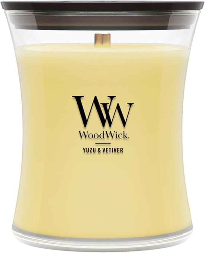 Woodwick Yuzu & Vetiver Medium Hourglass Candle by Unknown