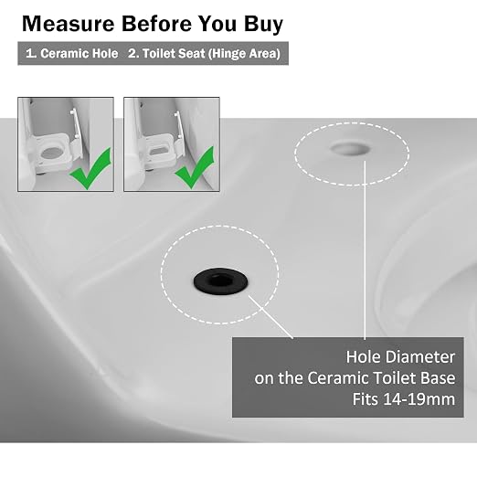Stainless Universal Toilet Seat Bolts and Nuts Set - Image 2