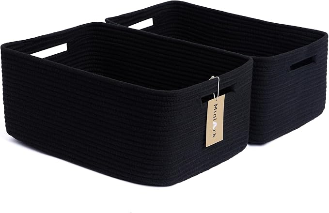 MiniArk Large Storage Baskets for Shelves, Baby Nursery, Toy Baskets Box by MiniArkStorageBasketsHome