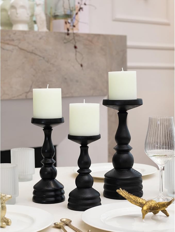 3x3 Pillar Candles Set of 3 - Image 3