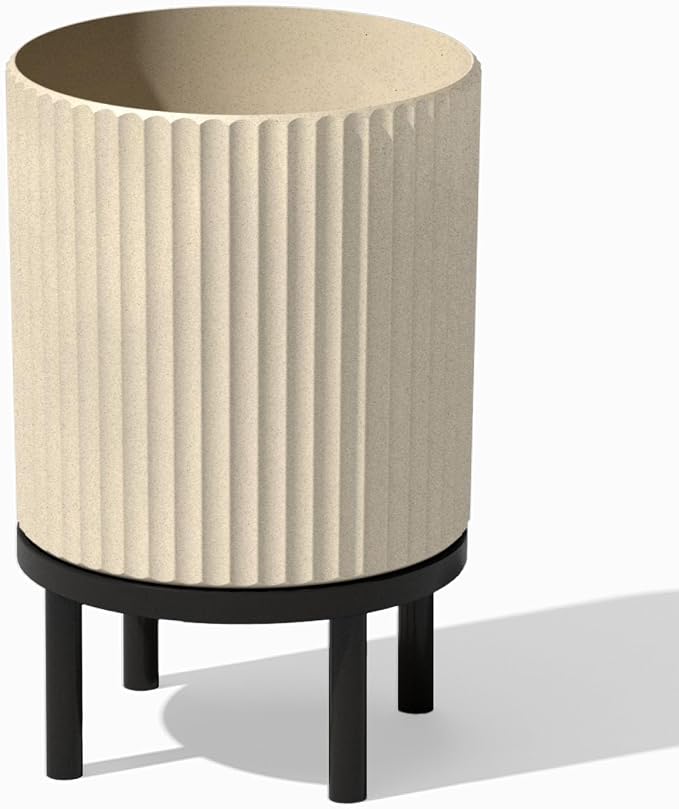 Veradek Demi Series Round Planter w/ Stand by VeradekOutdoor