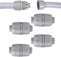 4 Pcs NPT 3/4 Inch Liquid Tight Connector Non-Metallic PVC Electrical Flexible by Aandxmok