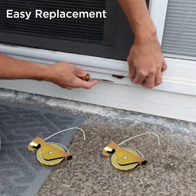 4pcs Sliding Screen Door Spring Tension Rollers Replacements - Image 5