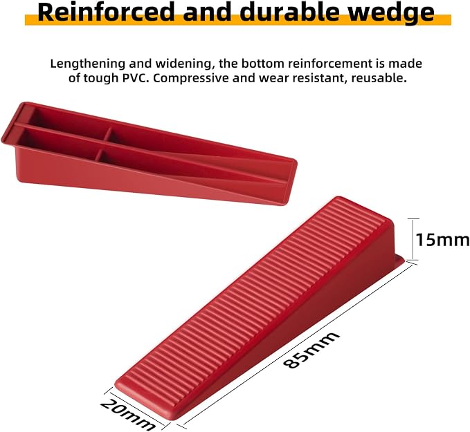 Tile Leveling System 400-Piece Tile Leveling Spacer Clips and 100-Piece - Image 5