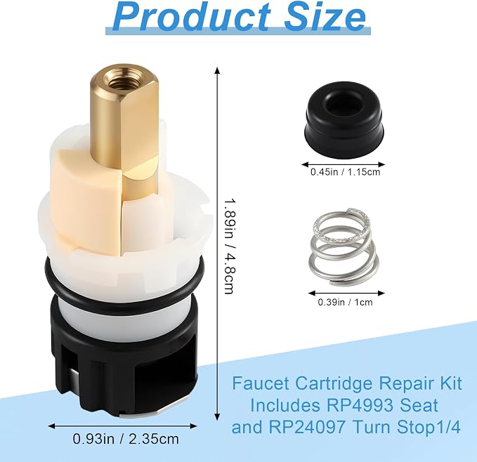 2 Pack RP25513 Faucet Stem Replacement, Compatible - Image 2