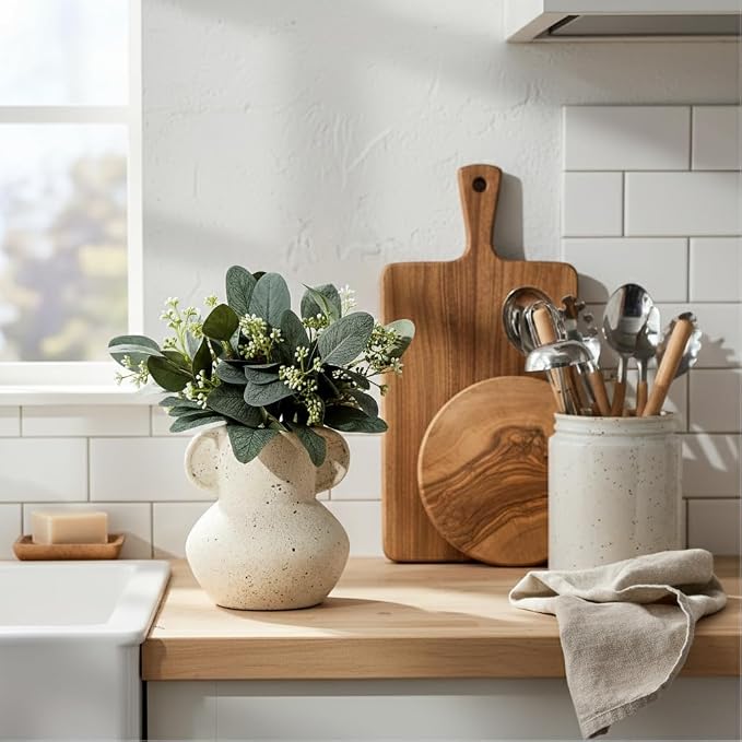 Emotionally Grounded Vase, Vaseking Ceramic Rustic Vase - Image 7