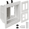 TVBU505-1 Recessed Outlet Box, Recessed Electrical Box by VinylSidingMountingBlock