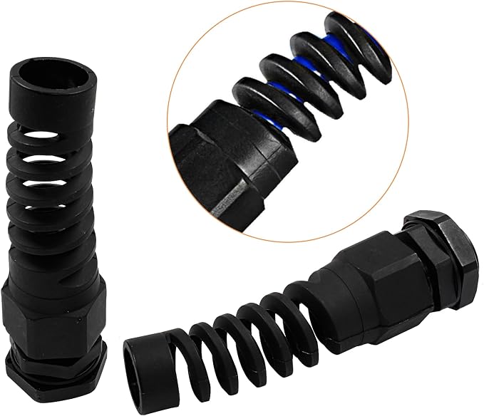 Murtenze 10 Pcs PG7 Waterproof Cable Gland, 0.14-0.23 Inch / 3.5-6mm | Plastic - Image 4