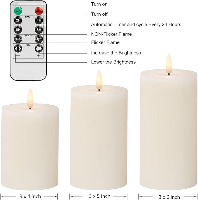 ANGELLOONG Flickering Flameless Candles - Image 6