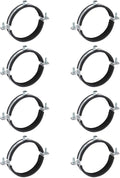 HARFINGTON 8 Pcs Split Ring Pipe Hanger 4-5/16" Galvanized Steel Sheet Wall by HARFINGTON
