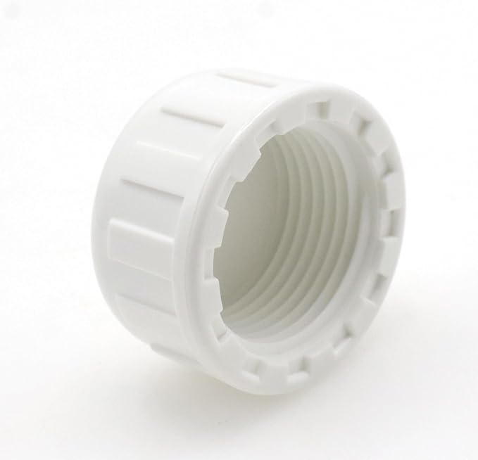 10-Pack PVC Female Thread End Cap Plug Fittings, 3/4Inch White | plumbing diy - Image 4