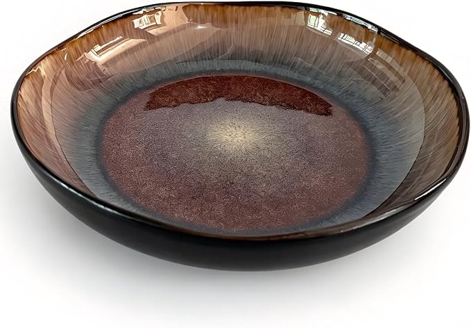 Decorative Bowls Large Ceramic Bowl fruit bowl，front entryway bowl | Irregular by Qiufnaguo