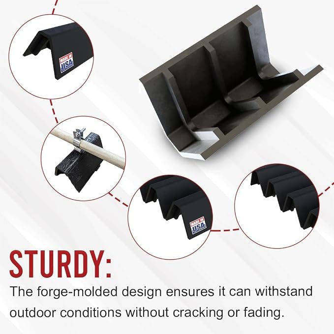8-Pack 6-Inch Rooftop Pipe Supports – Heavy-Duty UV-Resistant Pipe Cradles - Image 4