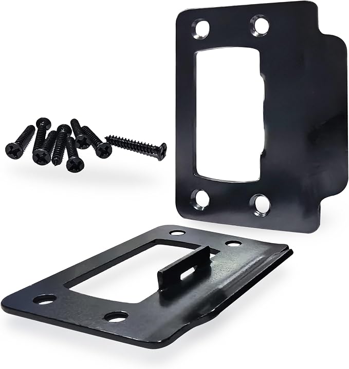 2-1/4" by 1-3/4" Door Latch Restorer Strike Plate by dttbgg