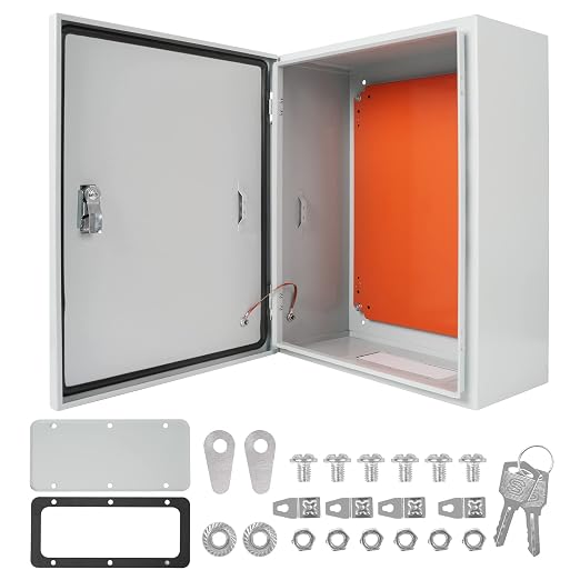 Cold Rolled Steel Electrical Box 23.6'' x 20'' x 8'' Indoor/Outdoor Thick by Yeaborn