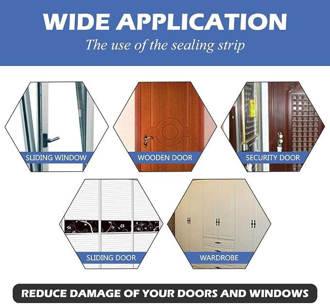 CloudBuyer Door Weather Stripping, Soundproof Insulation Seal Strip - Image 7