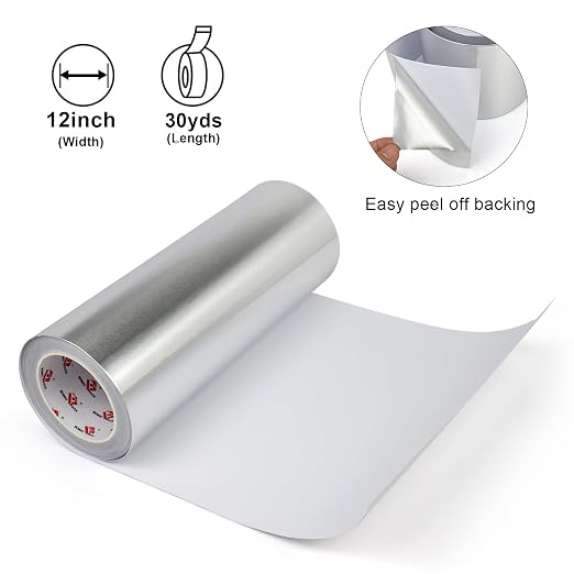 BOMEI PACK Aluminum Foil Tape, Heavy Duty Metal Foil, High Temperature Silver - Image 3