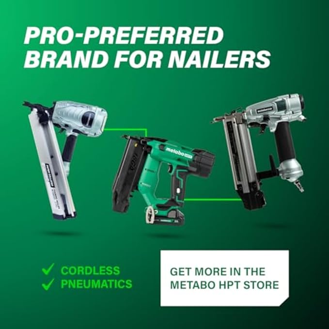 Metabo HPT Strap-Tite Strip Nailer, Pro-Preferred Pneumatic Power Nailers - Image 11