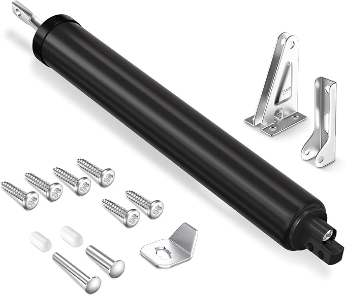 Black Storm Door Closer, Pneumatic Screen Door Closer by SARDVISA