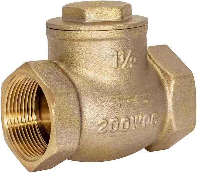 Eastman Brass Swing Check Valve, 1-1/2 Inch IPS, Brass Plumbing Fitting by EZ-FLO