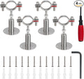 4PCS 304 Stainless Steel Wall Mount Ceiling Mount Pipe Supports, Suitable by Kodilin