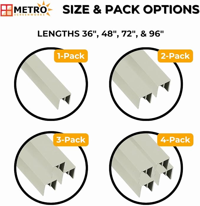 Top Track 5/8" x 3/4 for Sliding Screen Door - Image 4