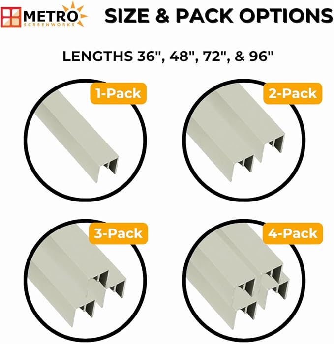 Top Track 5/8" x 3/4 for Sliding Screen Door - Image 4