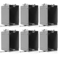 1-Gang New Work Outlet Box, PVC Nail-On Electrical & Junction Box, 18 cu. in. by Wocloer