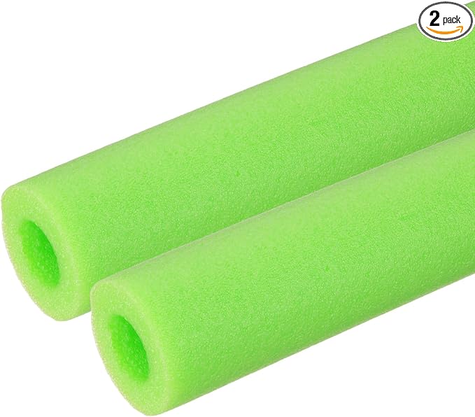 PATIKIL Pipe Insulation Foam Tube Foam Pipe Tubing Covers Green 2Pcs | 1-9/16" by PATIKIL