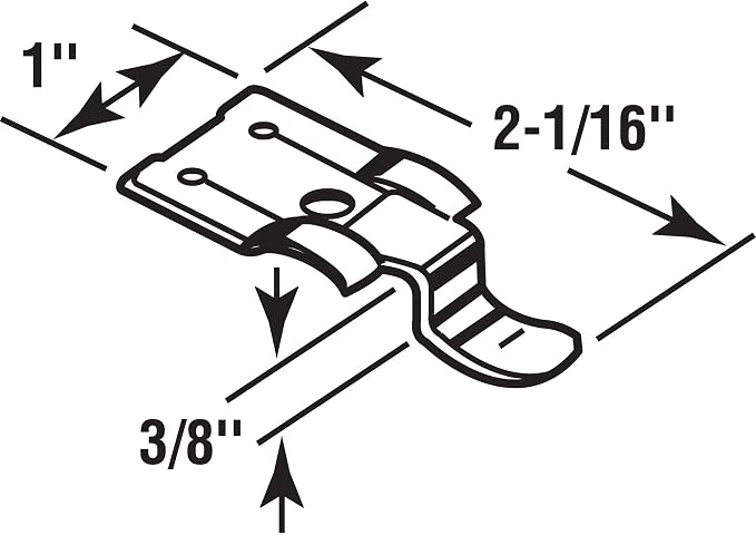 Prime-Line T 8500 Storm Window Snap Fastener, 3/8 In. x 2-1/16 In., 4 Pack | - Image 2