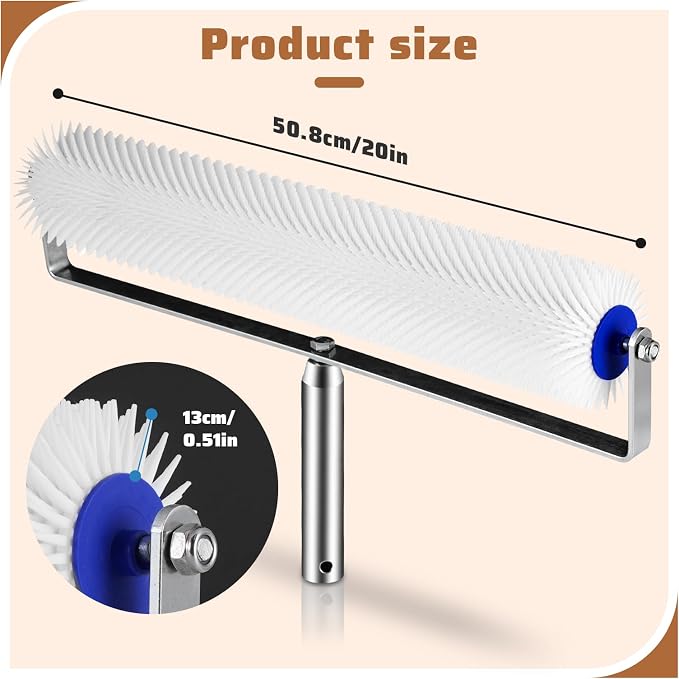 Spiked Screeding Compound Roller, Epoxy Flooring Tool Remove Bubble - Image 2