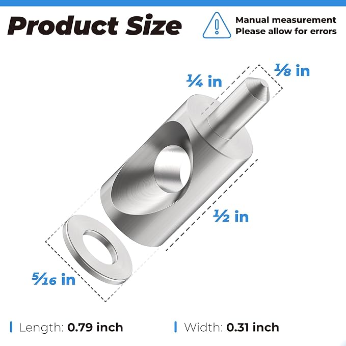 2 Pack Shower Door Pivot Hinge Pin 5/16" Diameter and Washer | Shower Door - Image 2