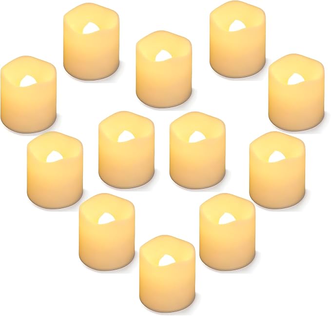 SHYMERY Flameless Votive Candles, Lasts 2X Longer, Battery Operated LED Tea by SHYMERY