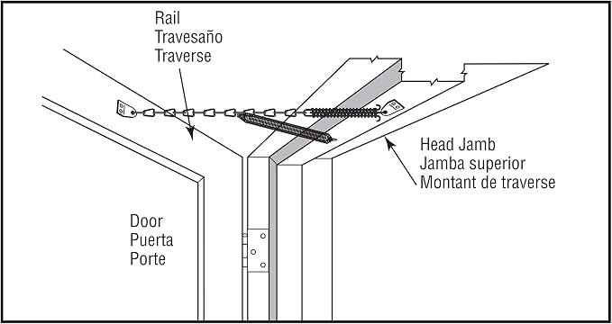 Prime-Line K 5026 Storm Door Protector Chain & Spring, Aluminum Finish - Image 7