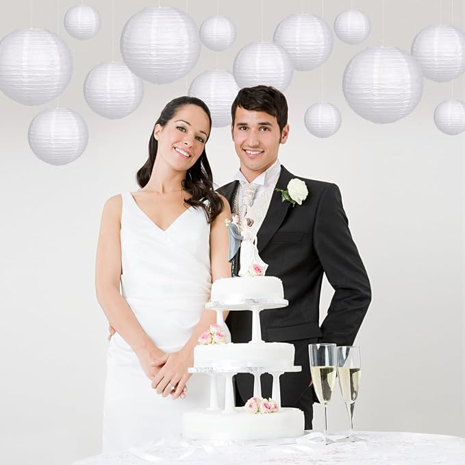 Paper Lanterns Party Decorations, Round Hanging Paper Lanterns Decorations - Image 5