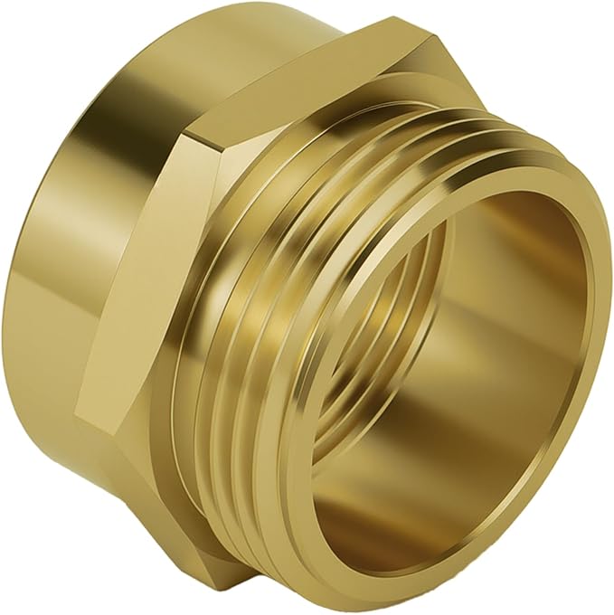 1-1/2" NPT Female x 1-1/2" NST/NH Male Fire Hose Adapter | Solid brass by Unknown