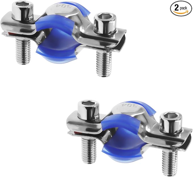 Adjustable Pipe Bracket Clamp, Heavy Duty Split Ring Hanger, TTZEZE SUS304 Wall by TTZEZE