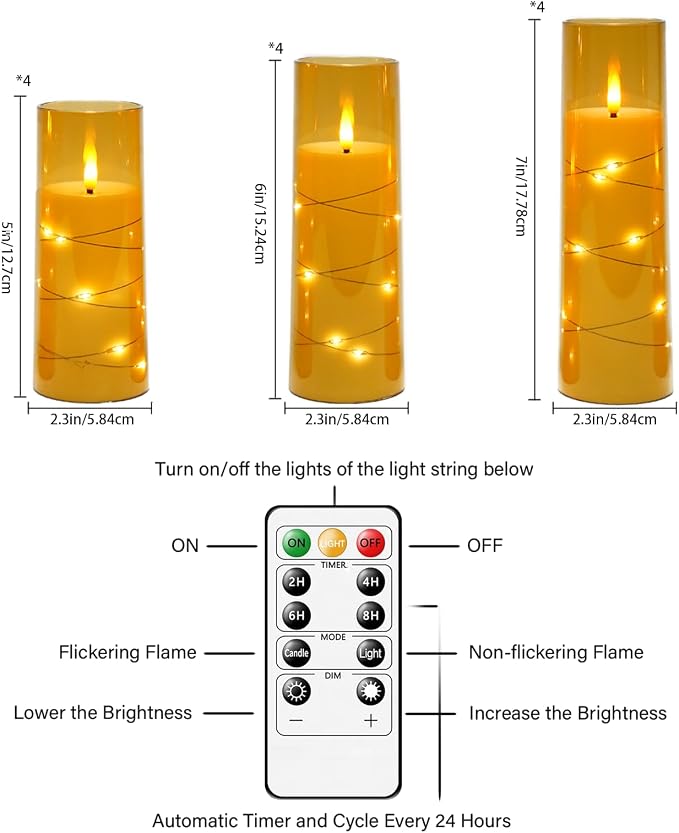 Sasigeiaa Flameless Candles - Image 3
