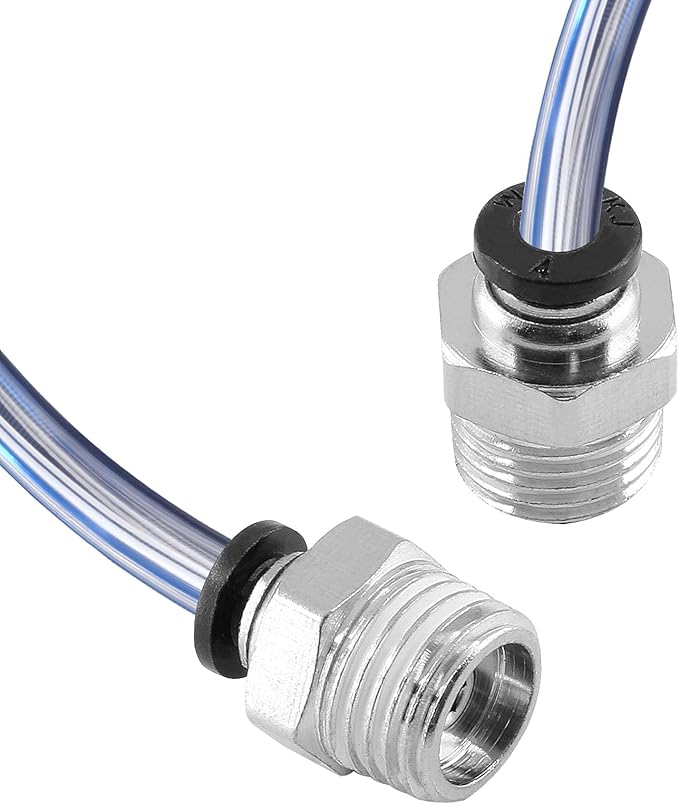 10Pcs 8mm Push Connect 1/4 NPT Male Straight Pneumatic Fitting | Pure Copper - Image 5