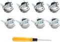 8 Pcs Clamp Cable Connectors, 1/2 Inch + 3/4 Inch by Kyuionty