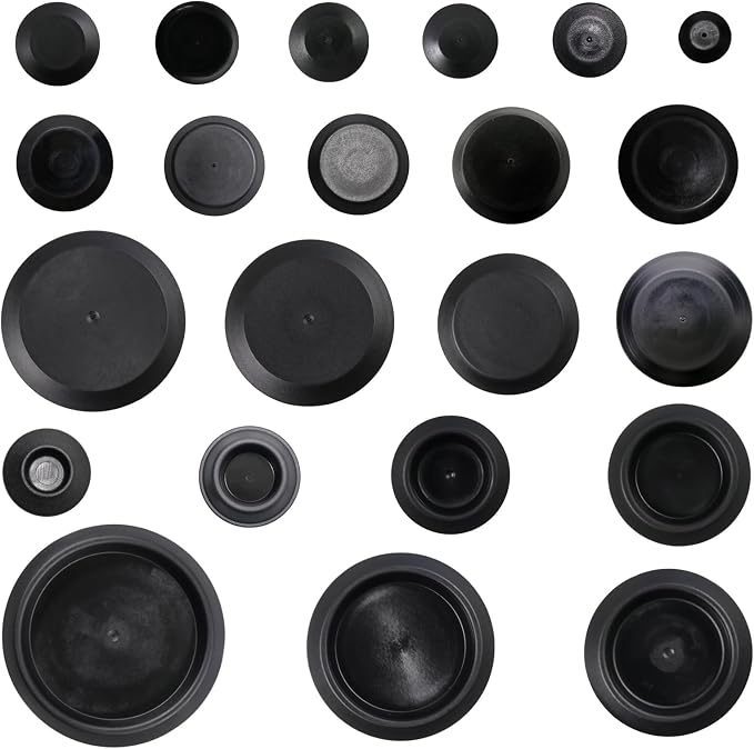 220pcs Flush Mount Black Hole Plug Assortment by Woodzdon