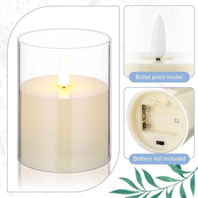 Yunlly 12 Pcs Rose Candle Rings - Image 3